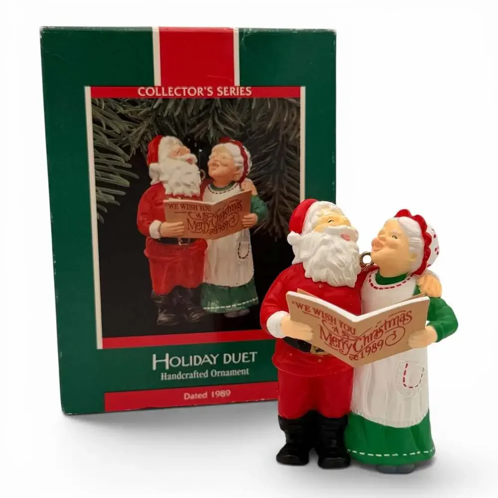 Mr & Mrs Claus Holiday Duet Hallmark Keepsake Ornament